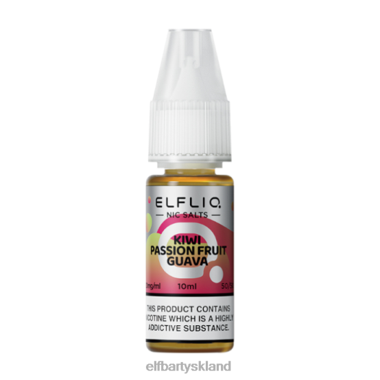 ELFBAR- elfliq kiwi passionsfrugt guava nic salte - 10ml-10 mg/ml 2X0XL209elfbar global store