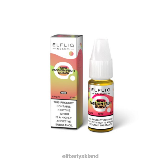 ELFBAR- elfliq kiwi passionsfrugt guava nic salte - 10ml-20 mg/ml 2X0XL210elfbar 600v2