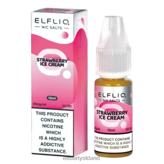 ELFBAR- elfliq nic salte - jordbærsnow - 10ml-10 mg/ml 2X0XL182elf bar uden nikotin