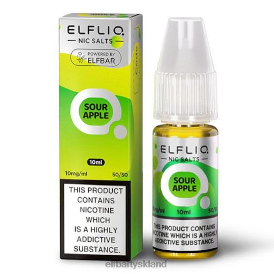 ELFBAR- elfliq nic salte - surt æble - 10ml-10 mg/ml 2X0XL169elfbar global store