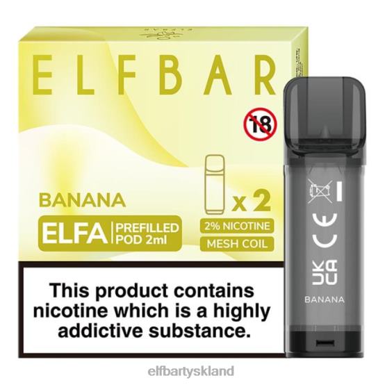 ELFBAR- elfa fyldt pod - 2ml - 20mg (2 pakke) 2X0XL105 banan elfbar 5000