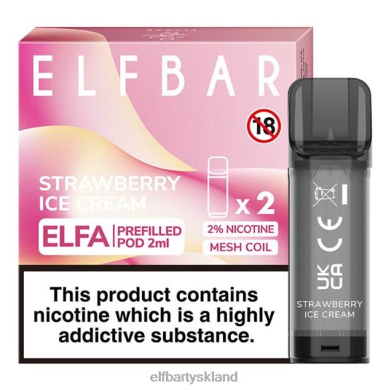 ELFBAR- elfa fyldt pod - 2ml - 20mg (2 pakke) 2X0XL115 jordbær is elfbar 5000