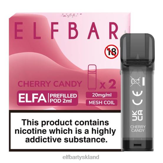 ELFBAR- elfa fyldt pod - 2ml - 20mg (2 pakke) 2X0XL131 kirsebær slik elf bar tyskland