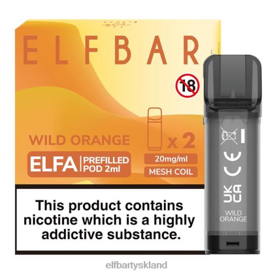 ELFBAR- elfa fyldt pod - 2ml - 20mg (2 pakke) 2X0XL133 vild appelsin elf bar sverige