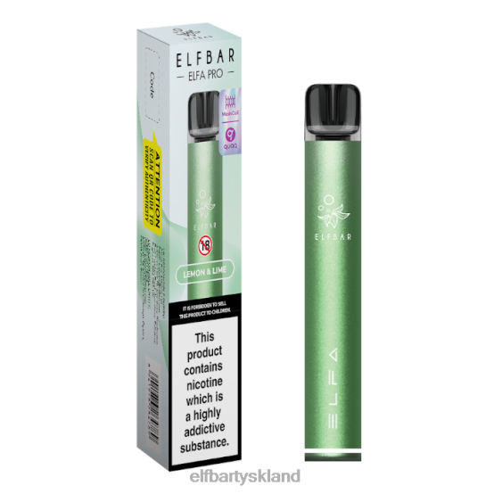 ELFBAR- elfa pro pod kit - genopladeligt 2X0XL76 skumringsgrøn + citron & lime forfyldt bælg elfbar danmark