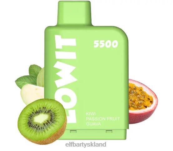 ELFBAR- forfyldt pod lowit 5500 pust 2%nic 2X0XL441 kiwi passionsfrugt guava elf bar tyskland