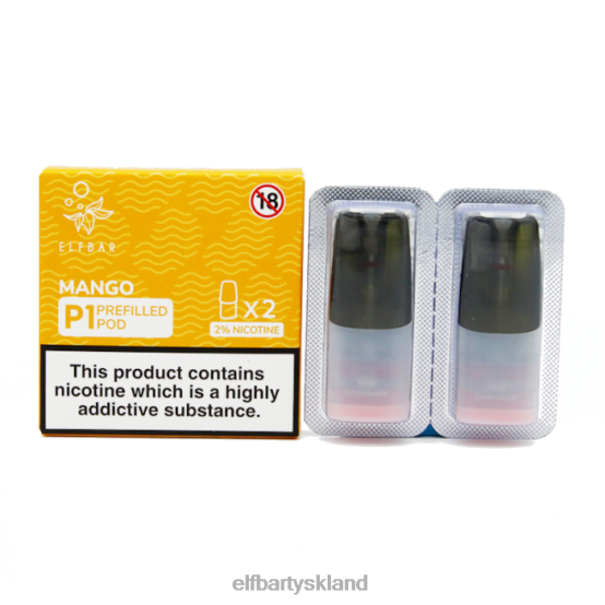 ELFBAR- mate 500 p1 færdigfyldte bælg - 20 mg (2 pakke) 2X0XL145 drue elfbar 5000