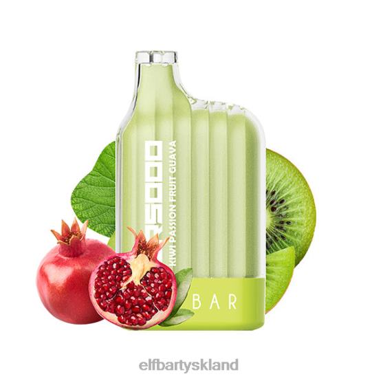 ELFBAR- cr5000 engangs vape 5000 pust 2X0XL333 kiwi passionsfrugt guava elf bar sverige