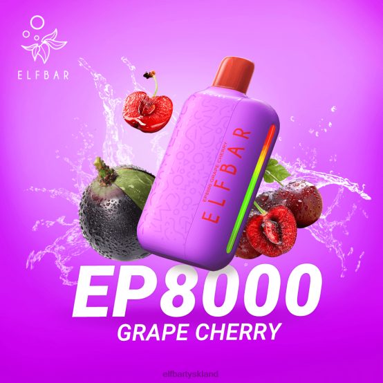 ELFBAR- engangs vape nye ep8000 puffs 2X0XL359 drue kirsebær elfbar global store