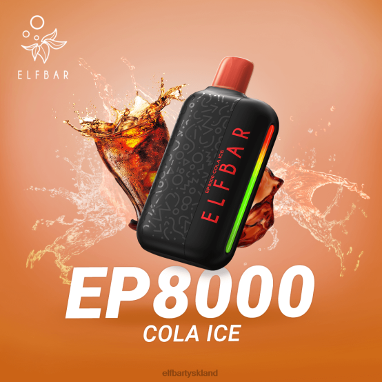 ELFBAR- engangs vape nye ep8000 puffs 2X0XL362 kiwi passionsfrugt guava elf bar uden nikotin