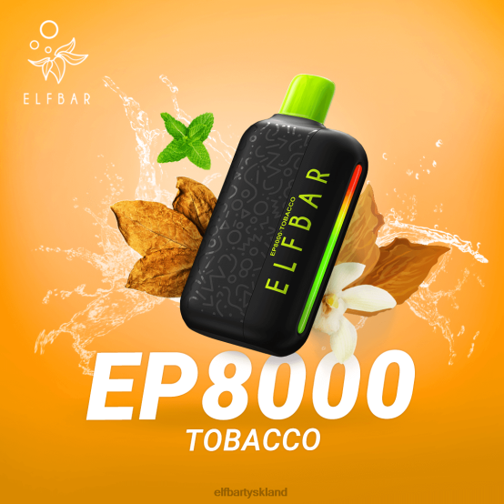 ELFBAR- engangs vape nye ep8000 puffs 2X0XL363 tobak elf bar sverige