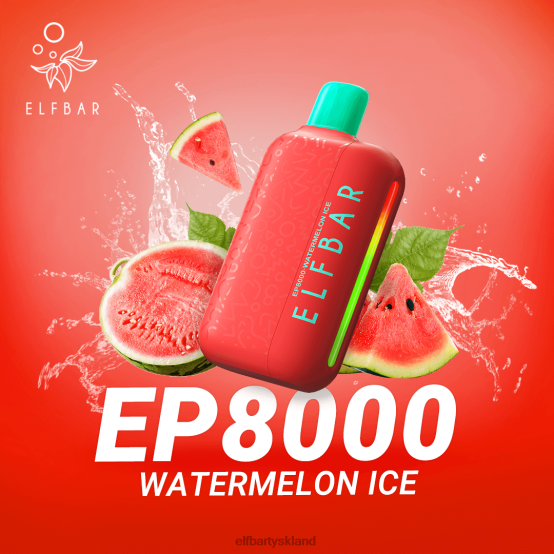 ELFBAR- engangs vape nye ep8000 puffs 2X0XL364 vandmelon is elfbar 600