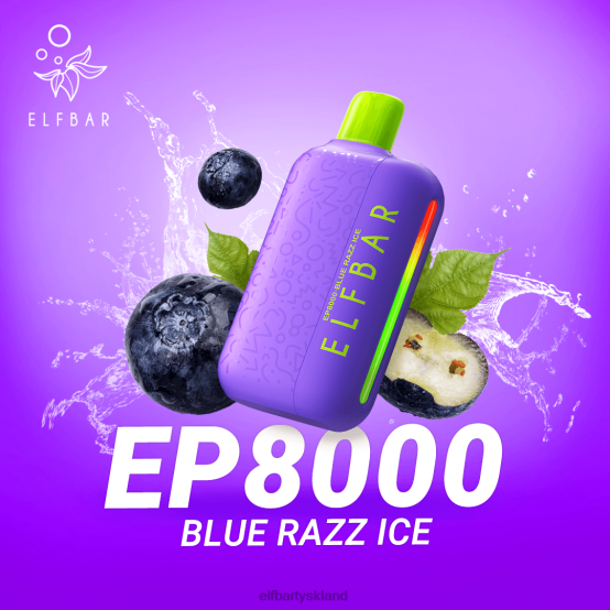 ELFBAR- engangs vape nye ep8000 puffs 2X0XL366 ferskenbær elfbar danmark