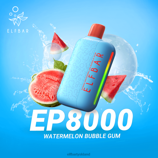 ELFBAR- engangs vape nye ep8000 puffs 2X0XL368 vandmelon tyggegummi elf bar 1500