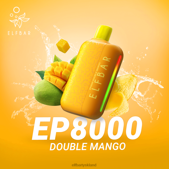ELFBAR- engangs vape nye ep8000 puffs 2X0XL370 dobbelt mango elfbar 600v2