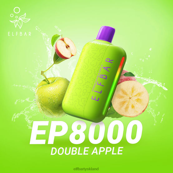 ELFBAR- engangs vape nye ep8000 puffs 2X0XL374 dobbelt æble elfbar 600