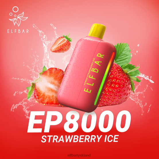 ELFBAR- engangs vape nye ep8000 puffs 2X0XL378 jordbæris elf bar 1500