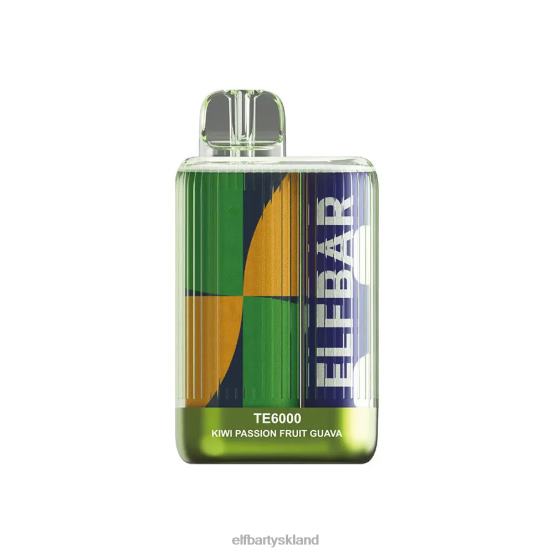 ELFBAR- engangs vape te6000 puffs 2X0XL386 kiwi passionsfrugt guava elfbar danmark