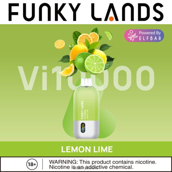 ELFBAR- funky lands best flavor engangs vape vi10000 iced serie 2X0XL455 citron lime elfbar 5000